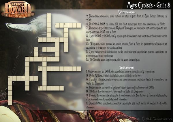 Des mots croisés pour tester vos connaissances sur l’émission