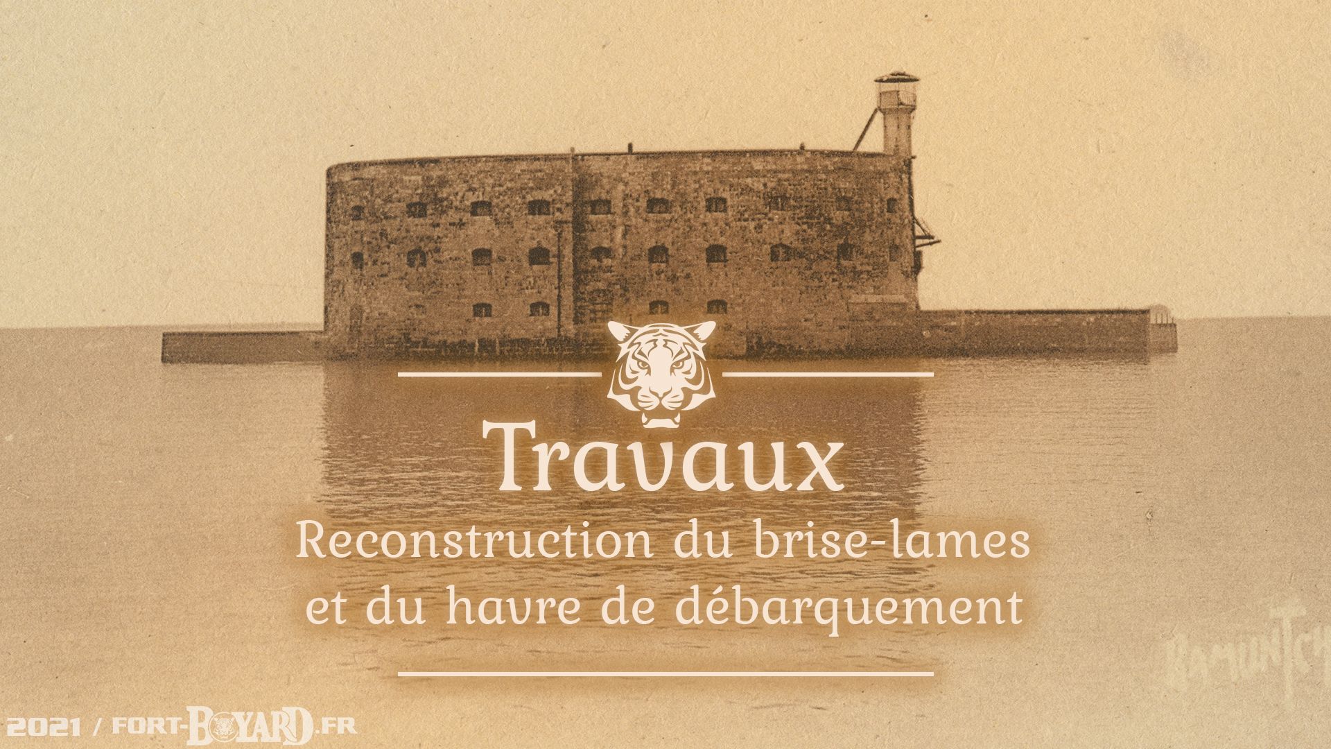 Reconstruction du brise lames et du havre de débarquement