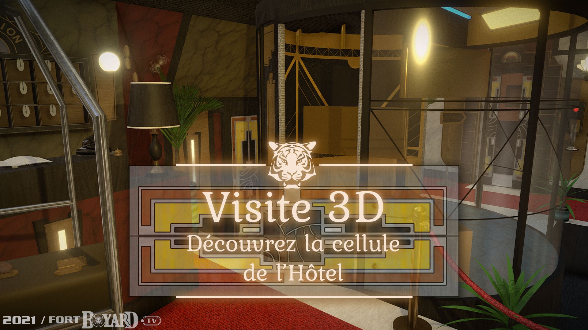 Visitez le décor de la Cellule de Hôtel en 3D