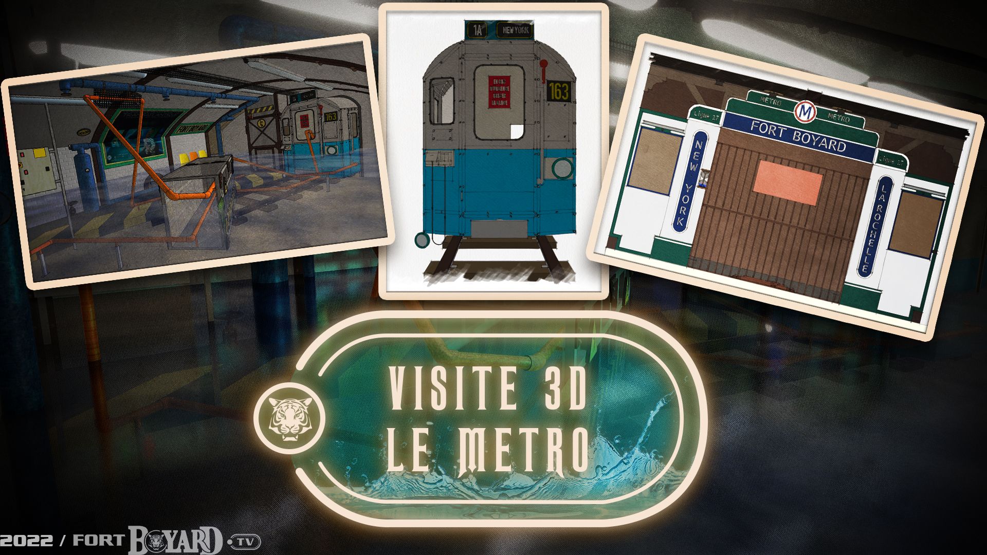 Visitez le décor de l'épreuve du Métro en 3D