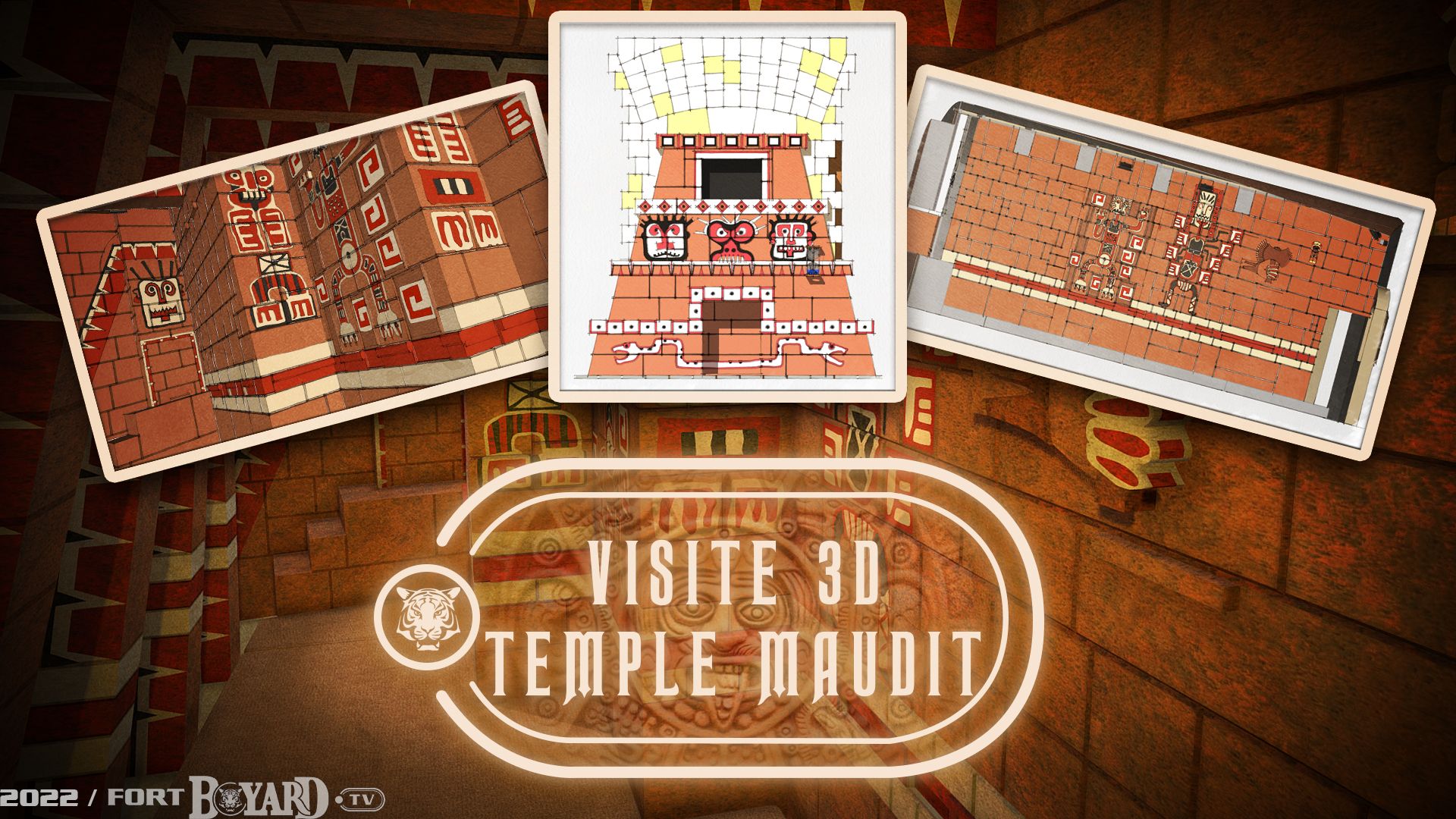Visitez le décor de l'épreuve du Temple Maudit en 3D