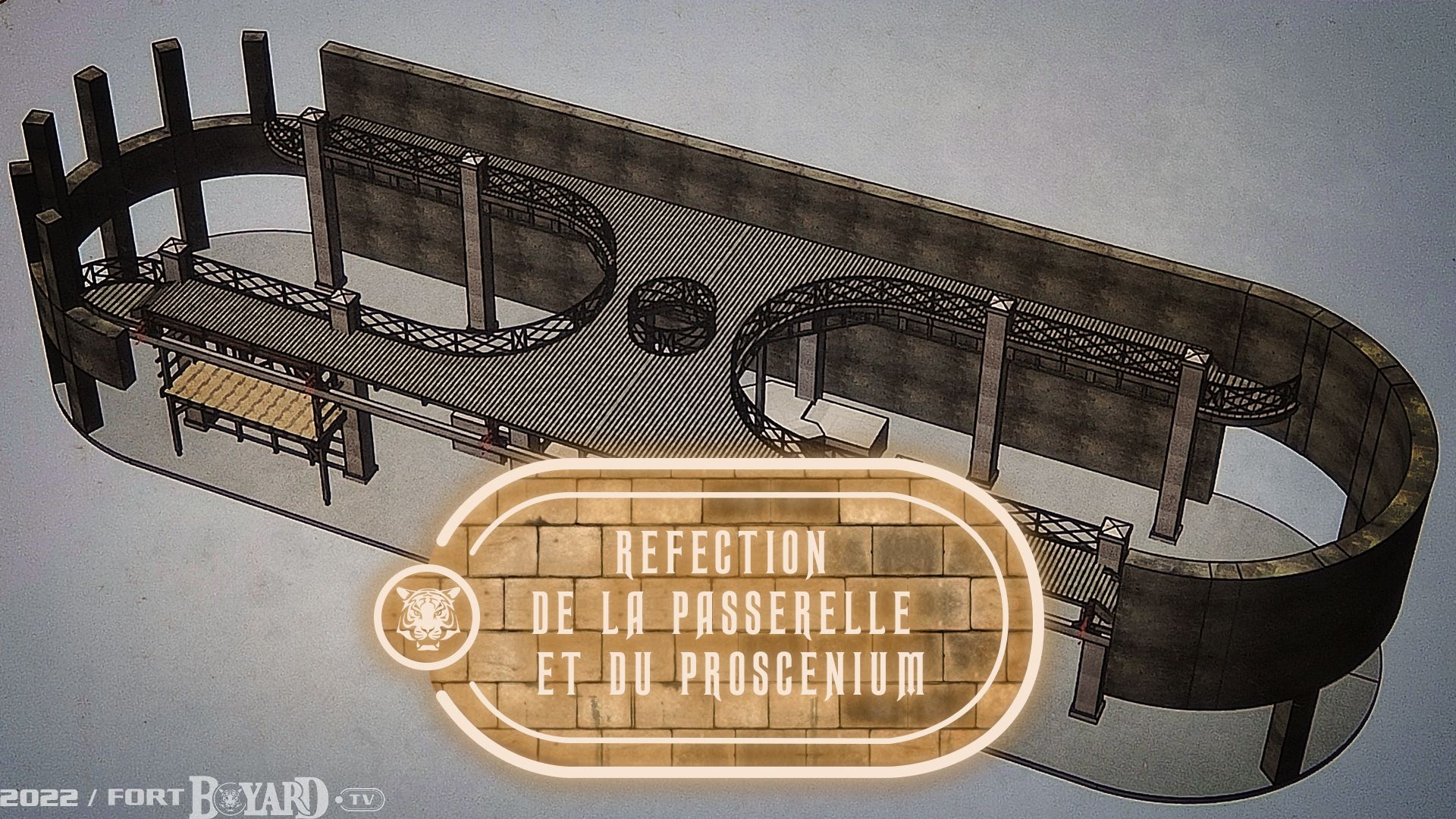 Réfection de la passerelle du 1er étage et du Proscenium