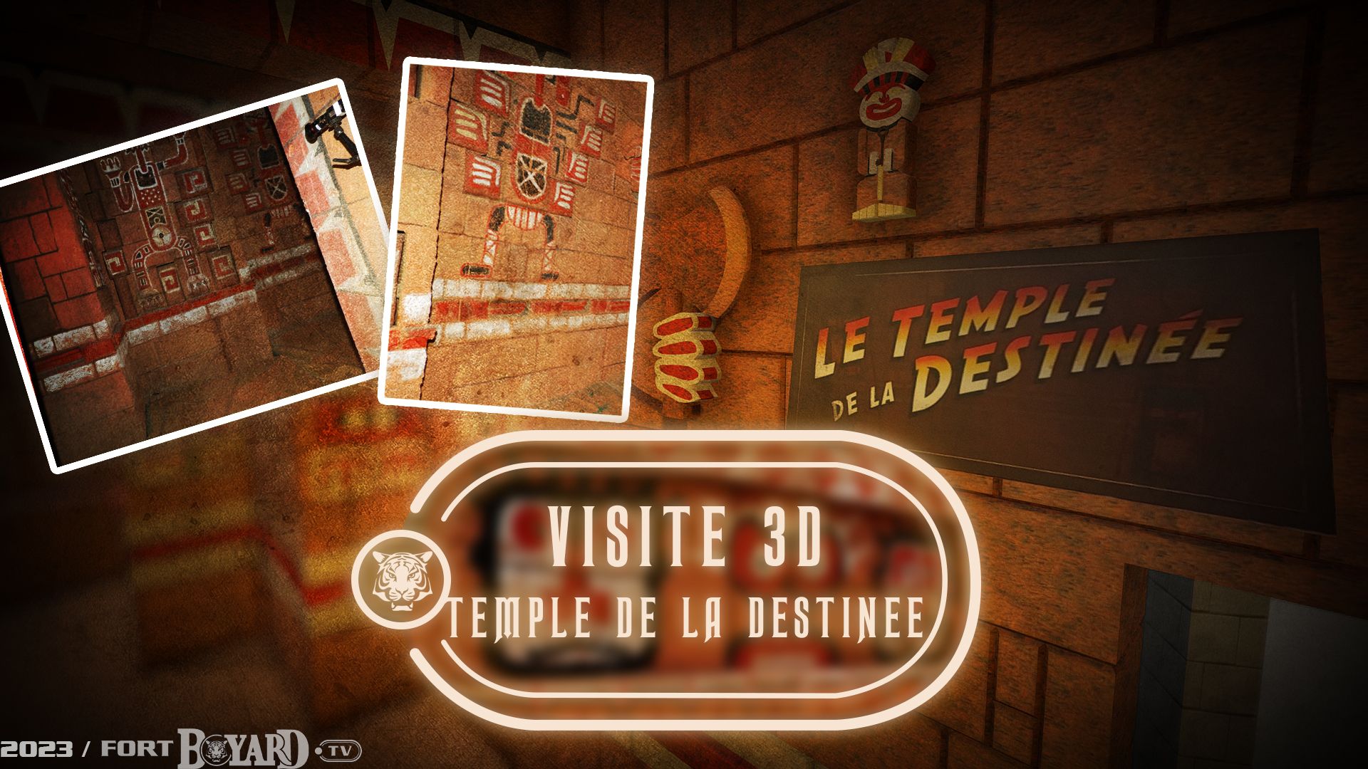Visitez le décor de l'épreuve du Temple de la Destinée en 3D