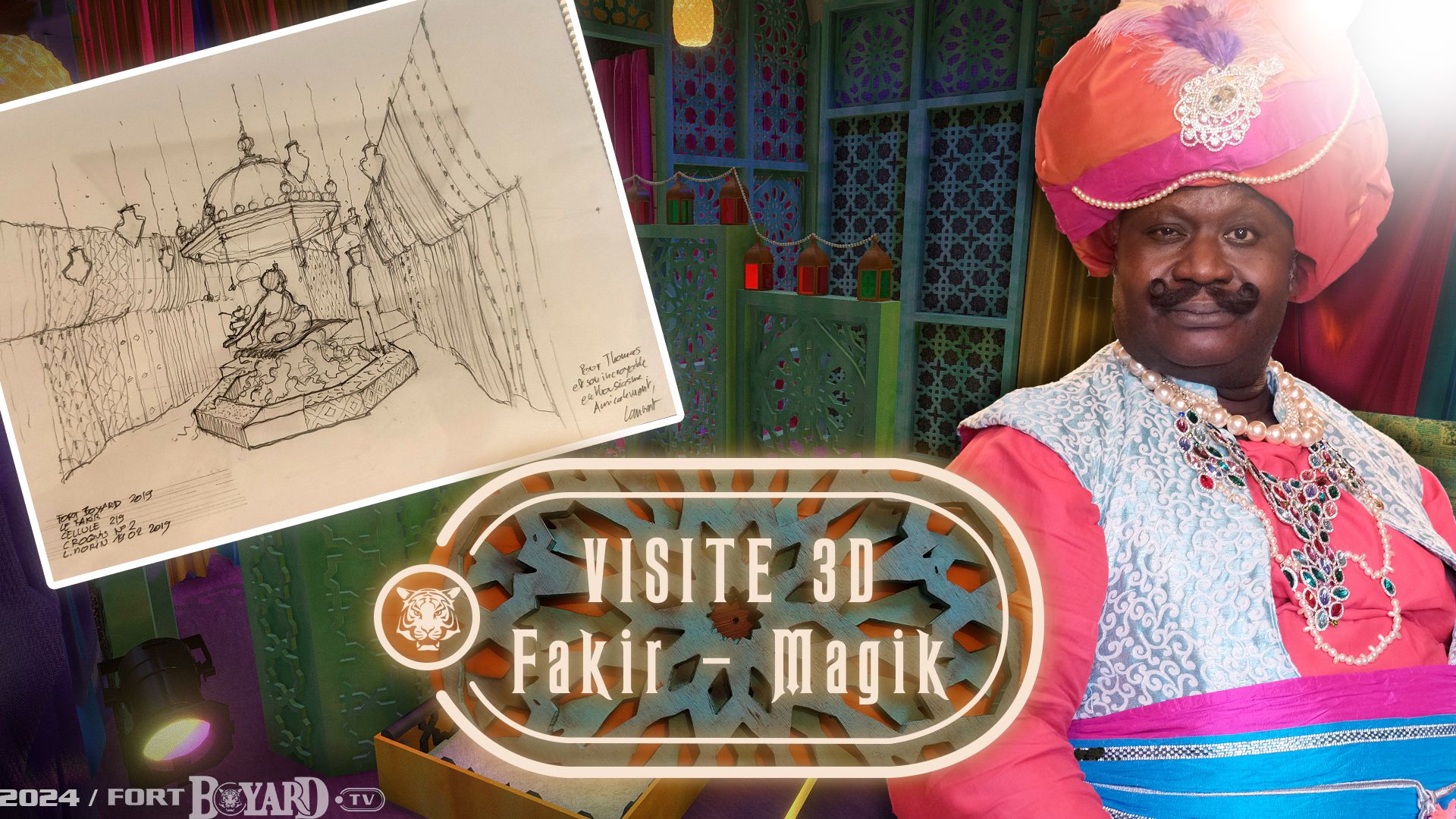 Visitez le décor de l'ancienne épreuve du Fakir (avec Magik) en 3D