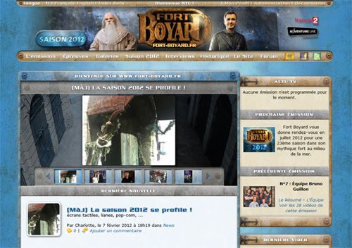 Nouvelle mise en page du site