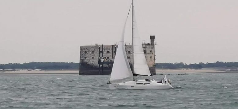 Le fort vu depuis l'île d'Oléron