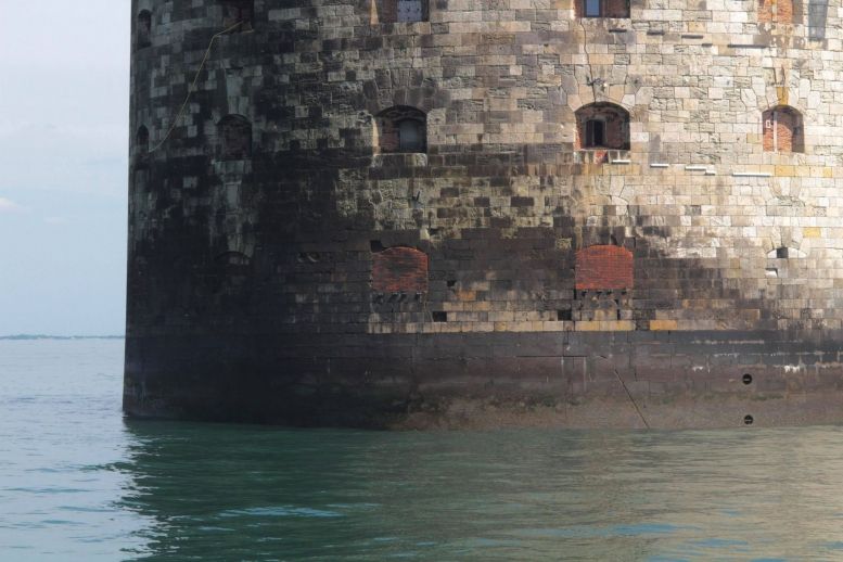 La façade nord du fort