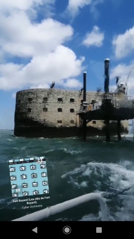 Arrivée au fort avec une mer agitée