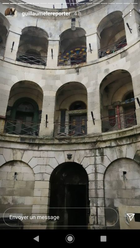 Le musoir Sud vu depuis la cour intérieure