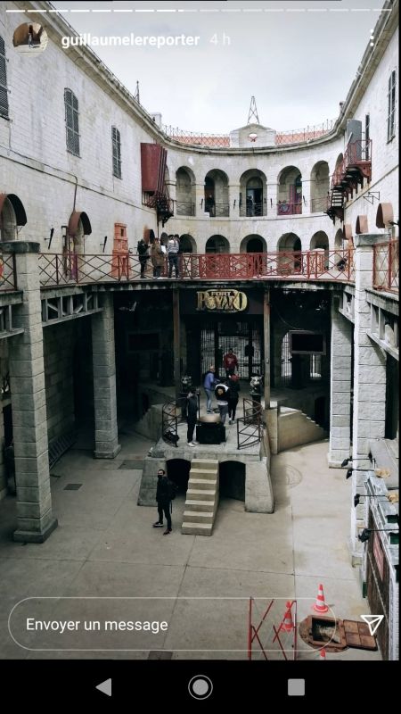 La cour intérieure vue depuis le 1er étage.