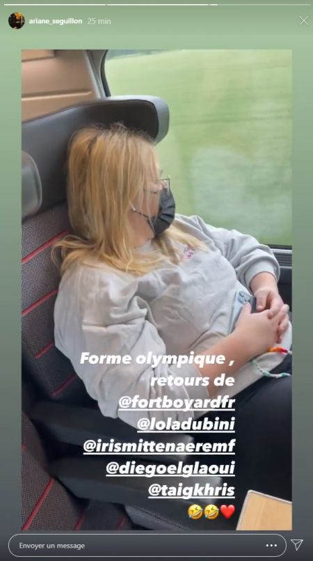 Les candidats dans le train du retour