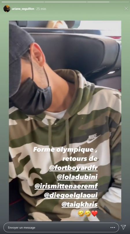 Les candidats dans le train du retour