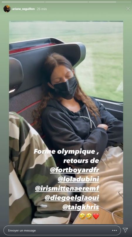 Les candidats dans le train du retour