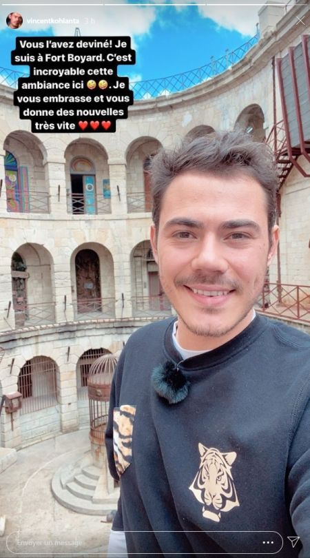 Vincent devant la salle du trésor