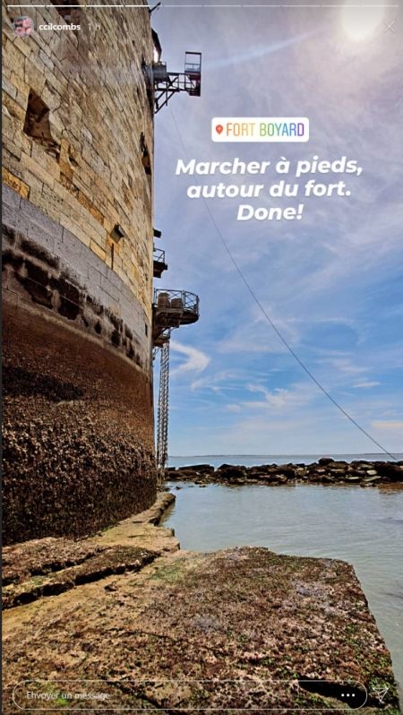Le fort à marrée basse