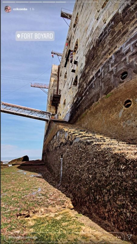 Le fort à marrée basse