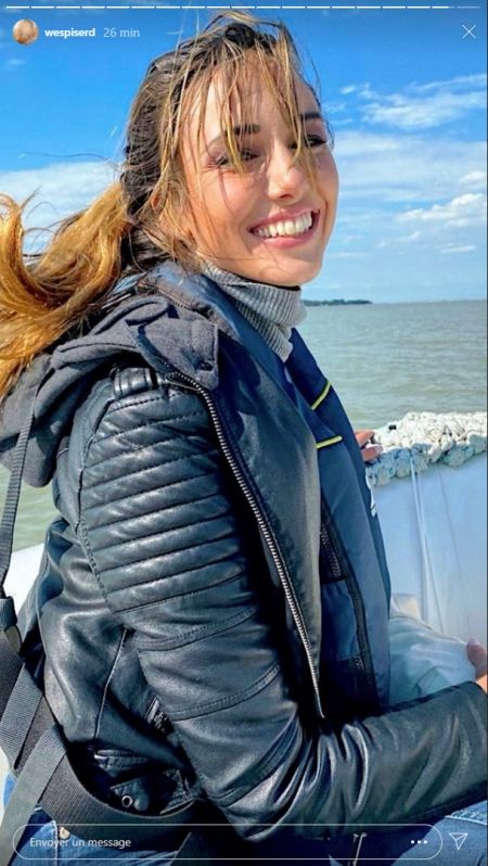 Delphine Wespiser, Cyril féraud et Henri Mondin (directeur de production) s'offrent une virée en mer