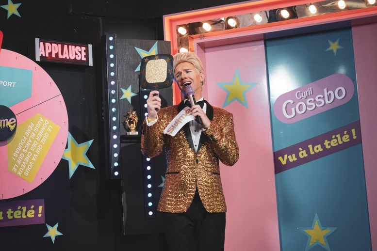 Cyril Gossbo sur le tournage de "Slaïme Kids" pour la plateforme Okoo