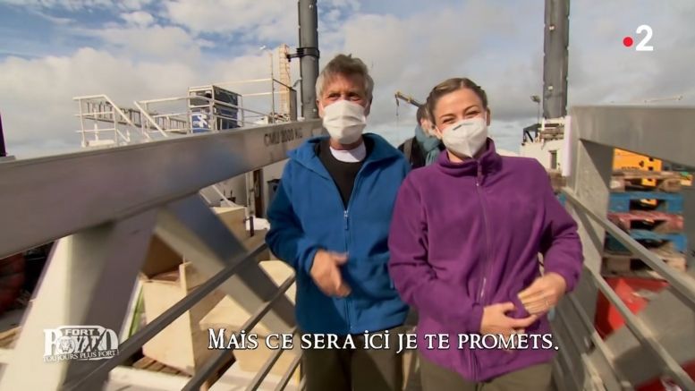 La passerelle de la plateforme