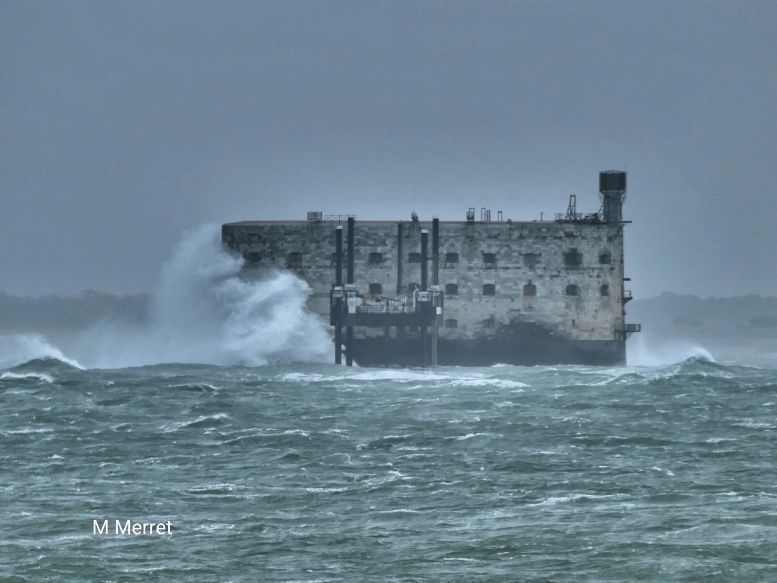 Tempête sur le fort le 8 avril