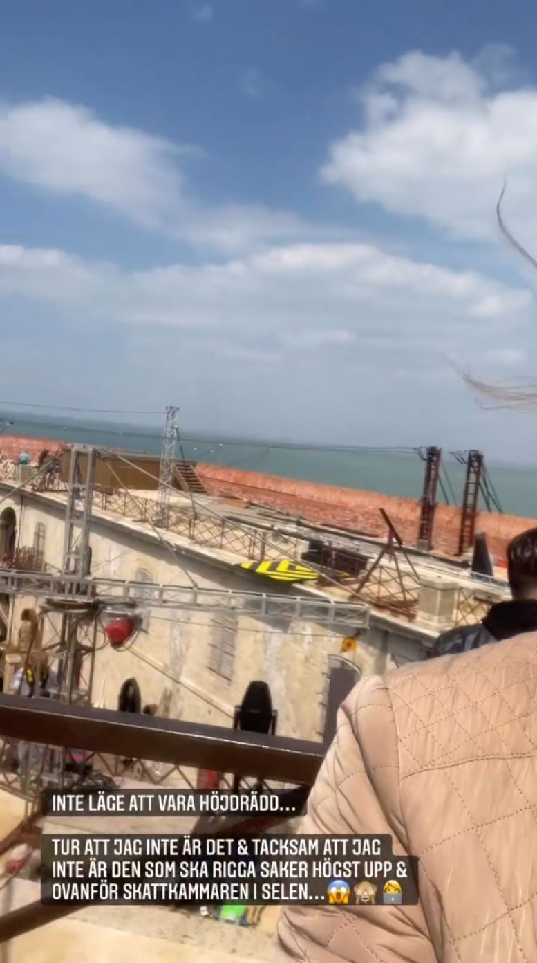 Karolina Nordell (productrice Suédoise) en visite sur le fort
