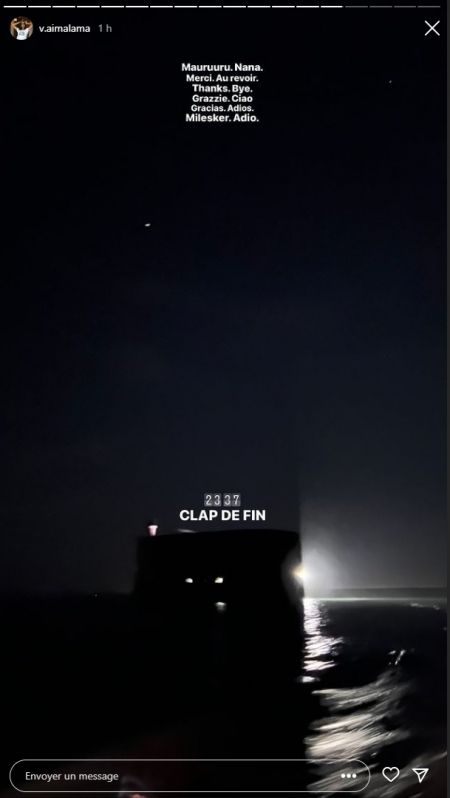 Fin de tournage, retour à terre dans la nuit