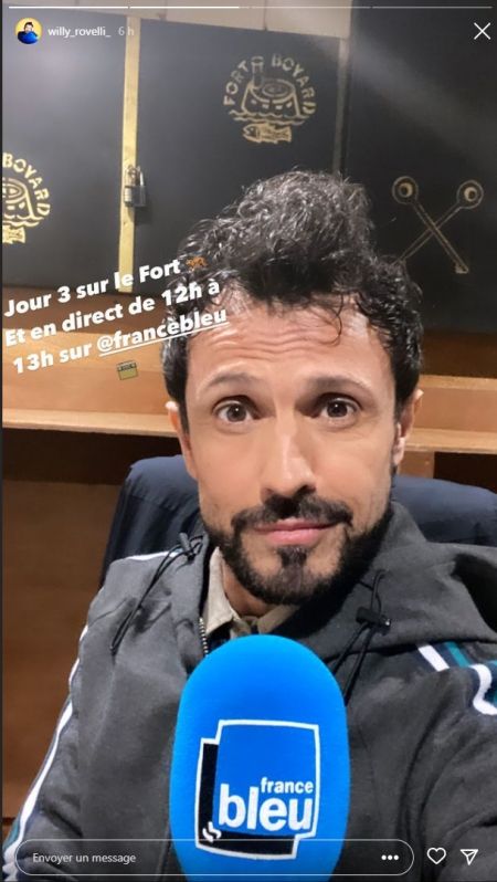 Willy à la radio en direct du fort