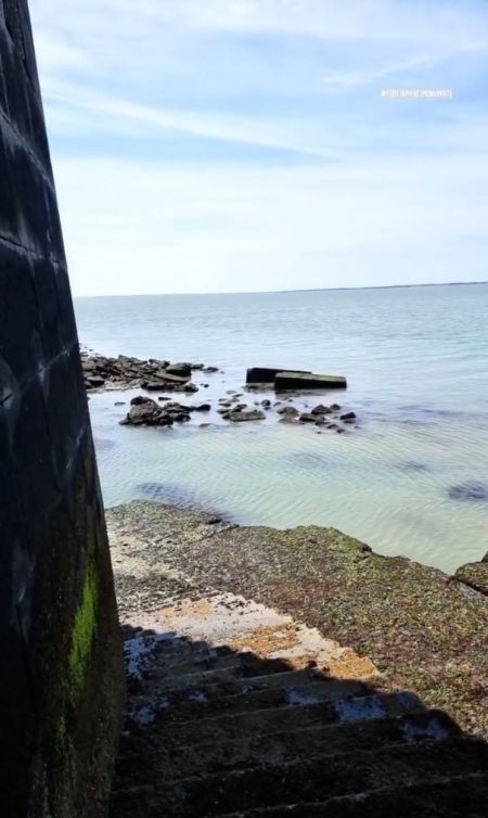 Le fort à marrée basse