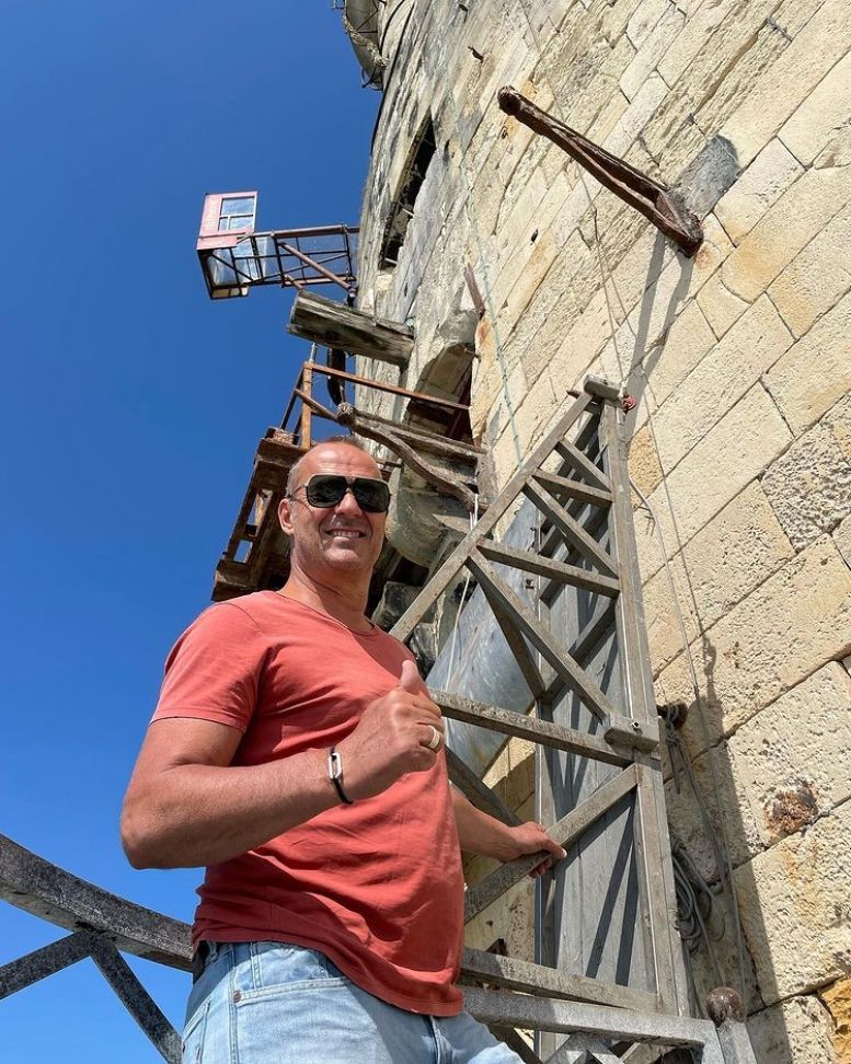Roger Erhart en visite sur le fort
