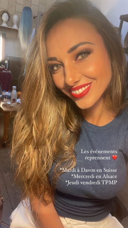 Delphine Wespiser dans les loges