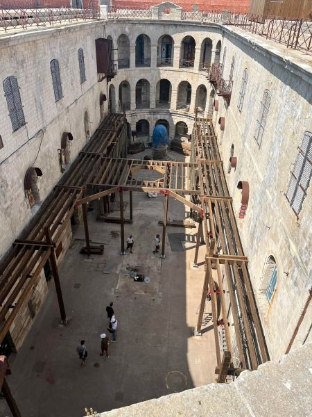 Réfection de la passerelle du fort