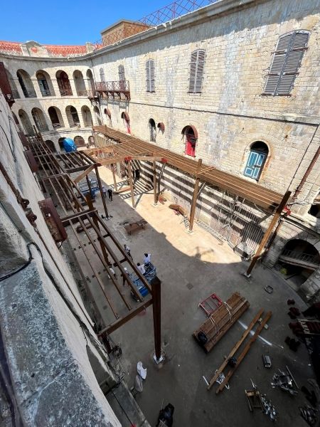 Réfection de la passerelle du fort