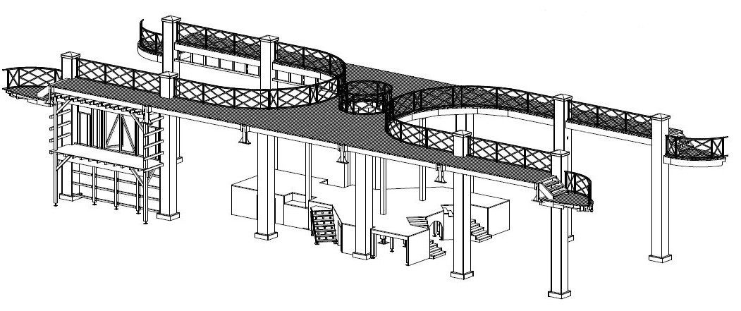 Plans de la nouvelle passerelle