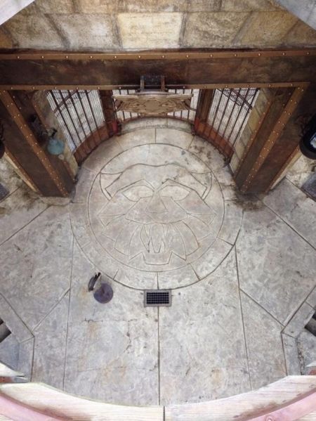 L'entrée de la salle du trésor vue d'en haut #fortboyard25ans