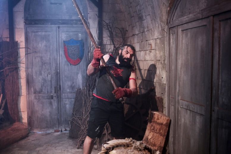 Sébastien Chabal dans l\'épreuve d\'Excalibur