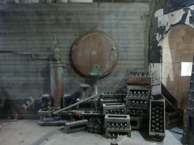 Détail du décor de la cellule du Tonneau