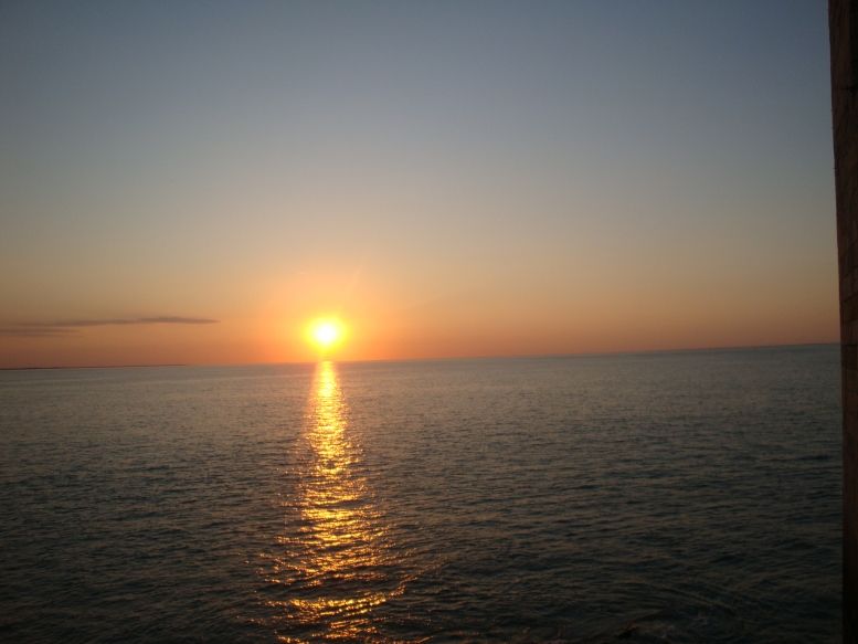 Un coucher de soleil, toujours magnifique vu du fort