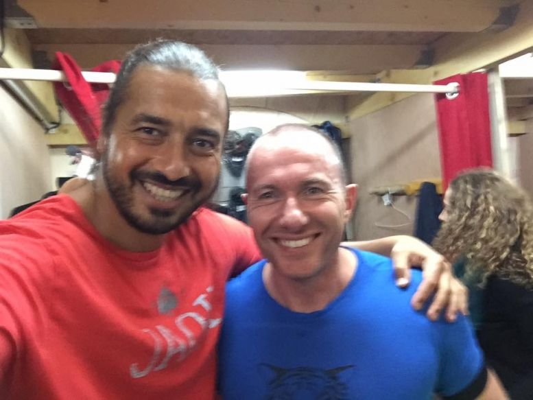 Rencontre entre grand frère avec the @PascalNRJ12 dans Fort Boyard #droiture #respect merci champion