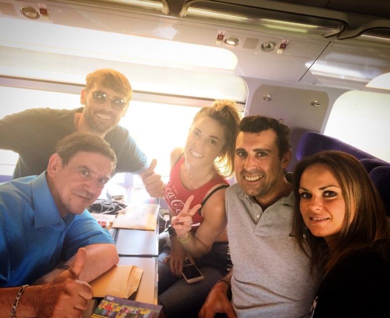Dans le train ... direction Fort Boyard ...