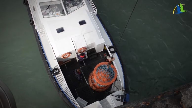 La plateforme extérieure et sa passerelle.