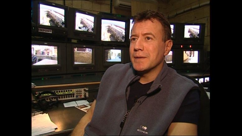 La régie vidéos (cellule 015) en 2004.