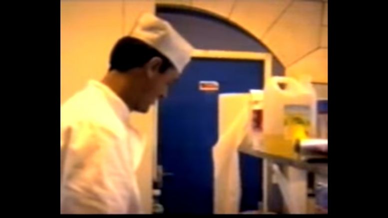 La cuisine du fort (cellule 023) en 1994