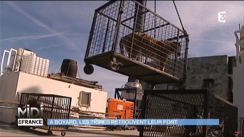 La plateforme extérieure et sa passerelle en 2017