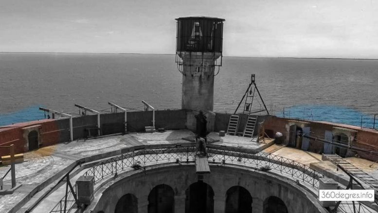Les accès aux postes de tir situés côté Sud de la Terrasse en 2017
