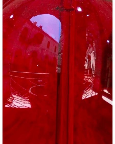 #clepsydre #red #blue #reflection #building #sea #game #move #fortboyard #archilover #mystery #charentemaritime #nouvelleaquitaine #time #travel #hourglass #france2 #love #structure #glass #mirror