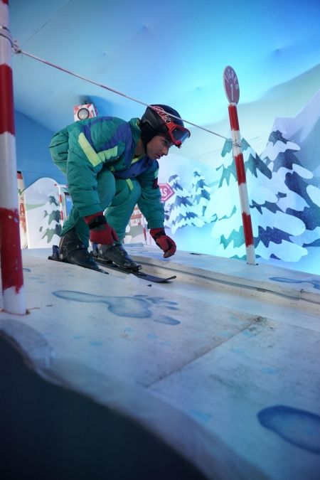 Jérémy Ferrari dans le Ski