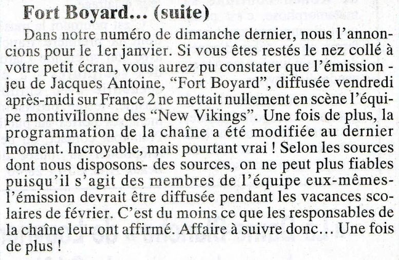 Brève du Liberté Dimanche du 3 janvier 1993
