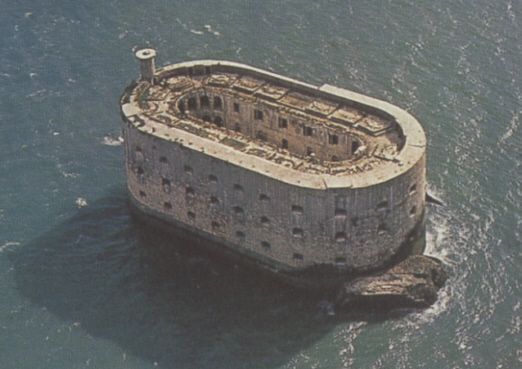 Vue aérienne du fort abandonné
