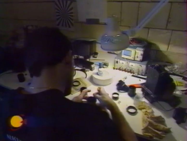 La cellule de stockage du matériel de tournages (cellule 014) en 1993