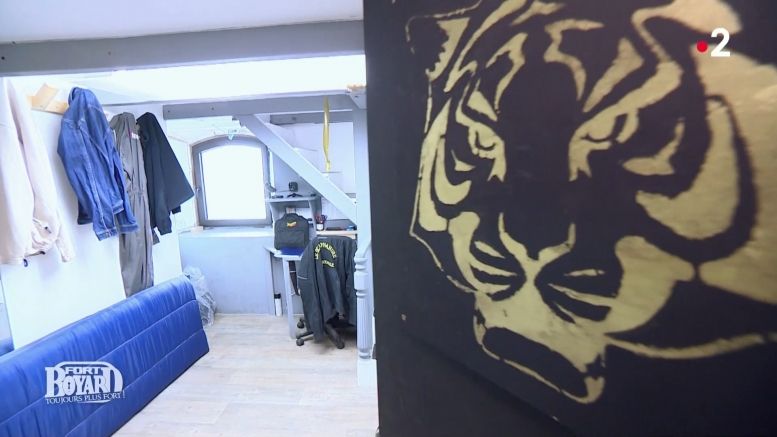 La chambre du gardien (cellule 013) en 2019.
